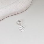 Berloque Patinha Cravejada Prata 925