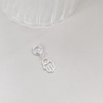 Berloque Mão De Iansã Vazada Prata 925 