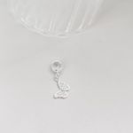 Berloque Borboleta Cravejada Cristal Prata 925 