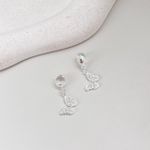 Berloque Borboleta Cravejada Cristal Prata 925 