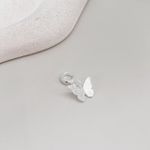 Berloque Borboleta Cristal Shine Prata 925 