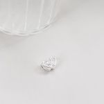 Berloque Separador Coração Duplo Prata 925 