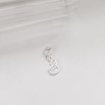 Berloque Coração Coreano Prata 925 