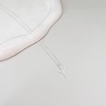 Colar Com Pingente Fé Prata 925