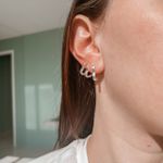 Trio Argola Click Coração Prata 925 