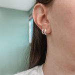 Argola Click Lisa M Prata 925 