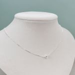 Colar Veneziana Com Bolinha Shine Prata 925 