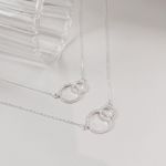 Colar Circulos Cravejado Shine Prata 925 