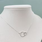 Colar Circulos Cravejado Shine Prata 925 