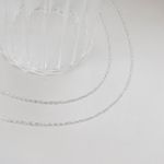 Corrente Elo Coração 45cm Prata 925