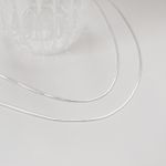 Corrente Laminada 45cm Prata 925 