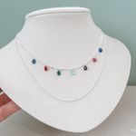 Corrente Elo Coração 45cm Prata 925