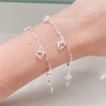 Pulseira Coração Lumi Cristal Prata 925 