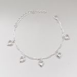 Pulseira Coração Lumi Cristal Prata 925 