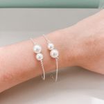 Pulseira Dueto Pérolas Prata 925