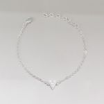 Pulseira Coração Luna Prata 925 