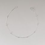 Pulseira Mila Veneziana Com Bolinha Prata 925 