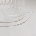 Pulseira Infantil Liz Placa Personalizavel Prata 925 