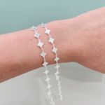 Pulseira Trevo Sorte Prata 925 