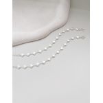 Pulseira Trevo Perola Em Prata 925 