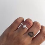 Anel Gota P Cristal Prata 925 