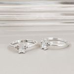 Anel Eva Cristal Prata 925 