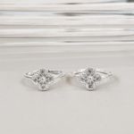 Anel Trevo Cravejado Prata 925 