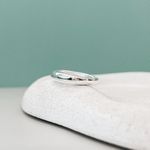 Anel Abaulado Liso Prata 925 