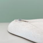 Anel Lilas Cravejado Cristal Prata 925 