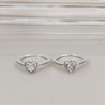 Anel Coração Cravejado Prata 925 