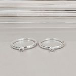 Anel Solitário Alice Prata 925