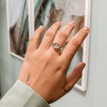 Anel Nossa Senhora Aparecida Azul Prata 925 