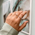 Anel Torcido Liso e Cravejado Prata 925 