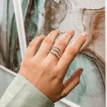 Anel Aparador Verde Prata 925 