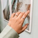 Anel Abaulado Com Zirconia Prata 925