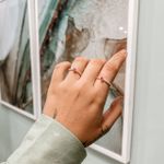 Anel Solitario Cravejado Pink Prata 925 