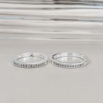 Anel Aparador Cravejado Prata 925 