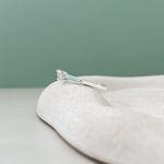 Anel Bia Coração Cristal Prata 925 