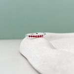 Anel Aparador Pink Prata 925