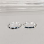 Anel Aparador Azul Prata 925