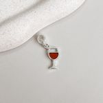 Berloque Taça De Vinho Prata 925 