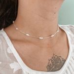 Choker Perla Prata 925 