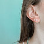 Trio Rosa Claro Prata 925 