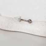 Piercing Umbigo Flecha Prata 925 