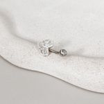 Piercing Umbigo Coração Prata 925 