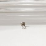 Piercing Labret Ponto De Luz Prata 925 