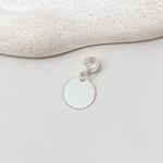 Berloque Placa Lisa Para Personalização Prata 925 