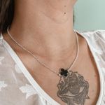 Colar Trevo Preto Prata 925 