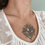 Colar Ponto De Luz Oval Prata 925 