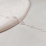 Pulseira Coração Vazado Prata 925 